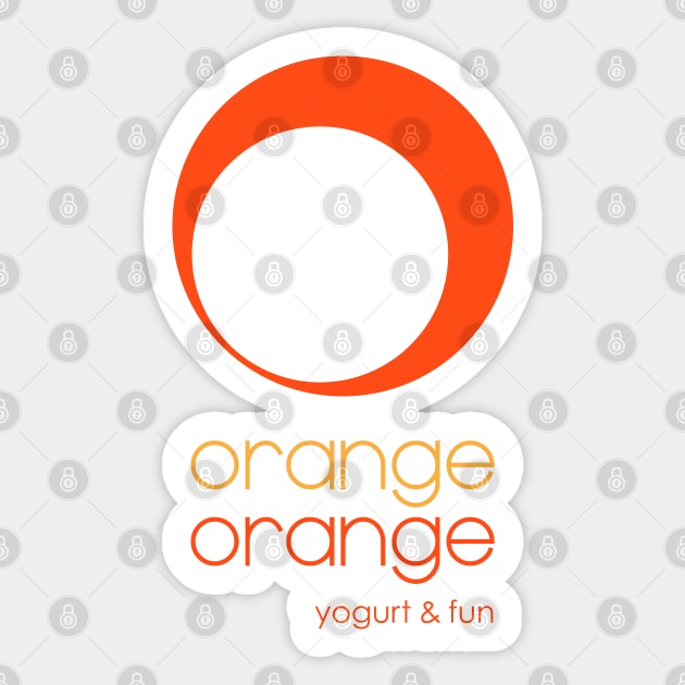 Orange Orange Sticker by Roufxis